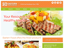 Tablet Screenshot of easternfood.com